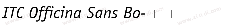 ITC Officina Sans Bo字体转换